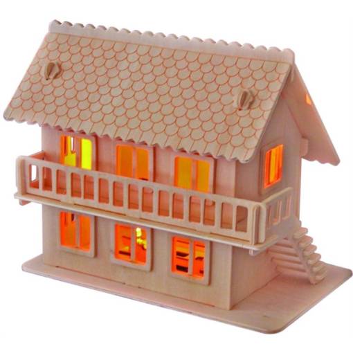 Foto - WOODEN TOY WCK puzzle 3D - Vila E