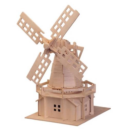 Foto - WOODEN TOY WCK 3D puzzle - Holandský veterný mlyn