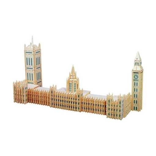 Foto - WOODEN TOY WCK 3D puzzle - Big Ben, farebný