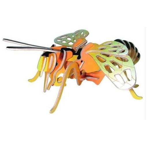 Foto - WOODEN TOY WCK 3D puzzle - Včela farebná, malá