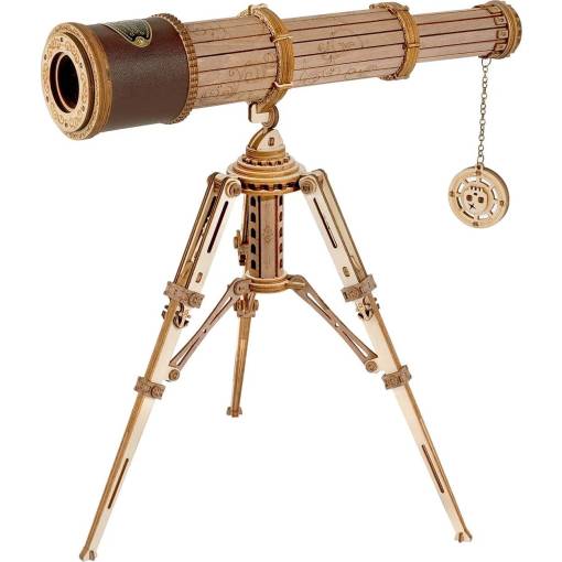 Foto - ROBOTIME Roker 3D drevené puzzle - Ďalekohľad, 314 dielikov