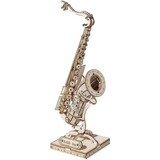 Foto - ROBOTIME Rolife 3D drevené puzzle - Saxofón, 136 dielikov