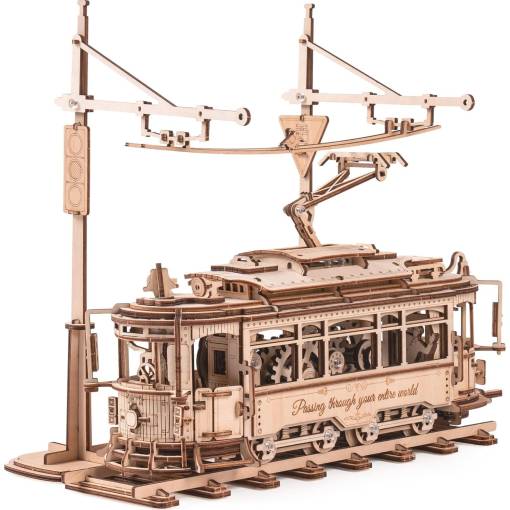 Foto - ROBOTIME Roker 3D drevené puzzle - Električka, 374 dielikov