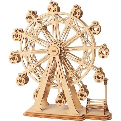 Foto - ROBOTIME Rolife 3D drevené puzzle - Ruský bicykel, 120 dielikov