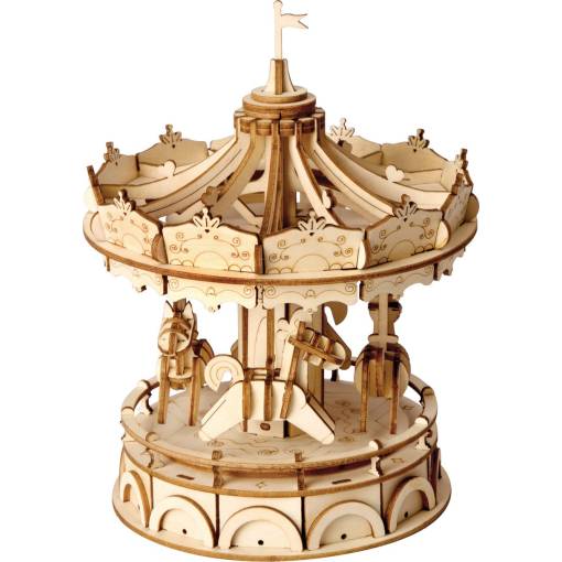Foto - ROBOTIME Rolife 3D drevené puzzle - Kolotoč, 174 dielikov