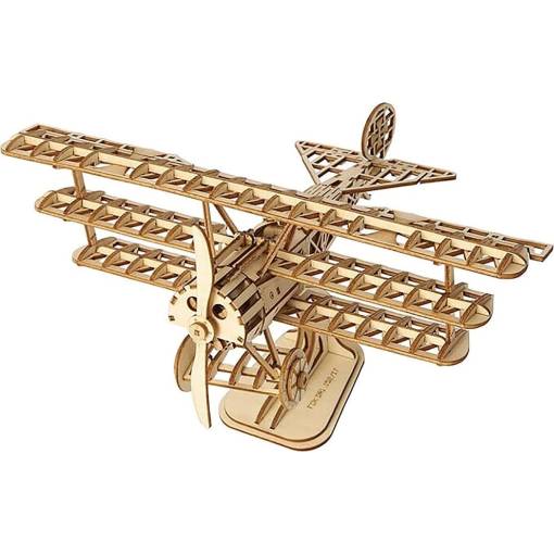 Foto - ROBOTIME Rolife 3D drevené puzzle - Lietadlo, 145 dielikov