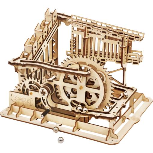 Foto - ROBOTIME Roker 3D drevené puzzle - Guličková dráha Squad, 239 dielikov
