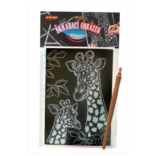 Foto - ARTLOVER Holografický škrabací obrázok - Žirafy