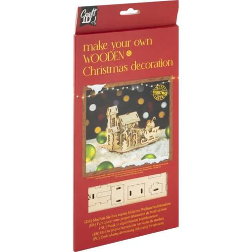 Foto - CRAFT ID Drevené 3D puzzle - Santa