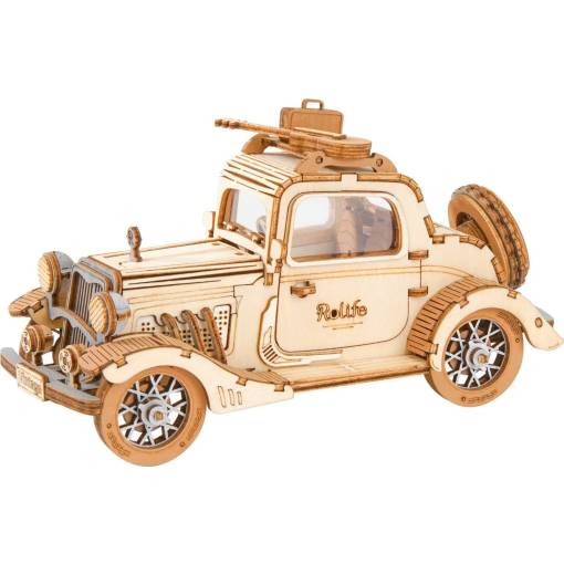 Foto - ROBOTIME Rolife 3D drevené puzzle - Historický automobil, 164 dielikov