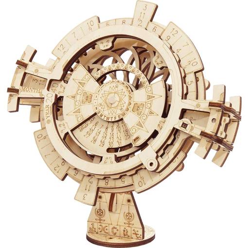 Foto - ROBOTIME Roker 3D drevené puzzle - Večný kalendár, 52 dielikov