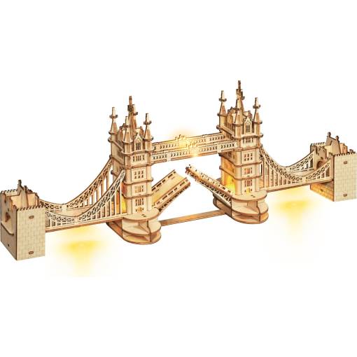 Foto - ROBOTIME Rolife Svietiace 3D drevené puzzle - Tower Bridge, 113 dielikov