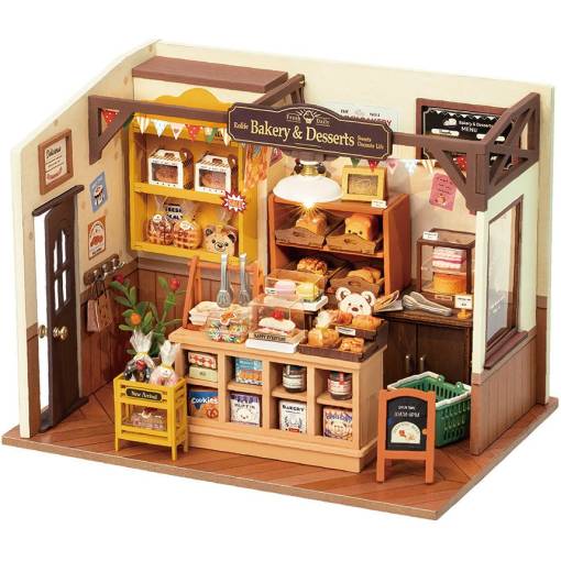Foto - ROBOTIME Rolife 3D puzzle - DIY House Bekyino pekáreň s LED osvetlením